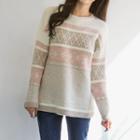 Round-neck Pattern Sweater