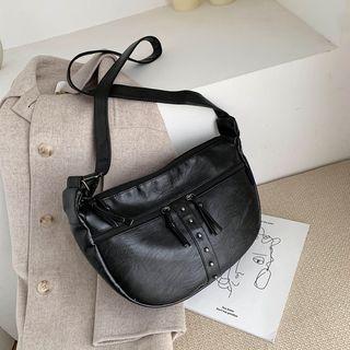 Rivet Zip Crossbody Bag