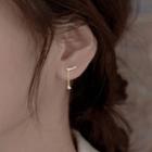Sterling Silver Asymmetrical Dangle Earring