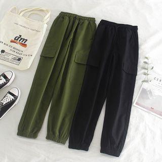 High-waist Pocket Harem Pants