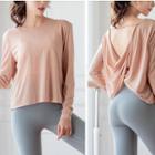 Long-sleeve Open-back Sports T-shirt / Short-sleeve T-shirt / Leggings