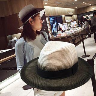 Burnished Straw Fedora Hat