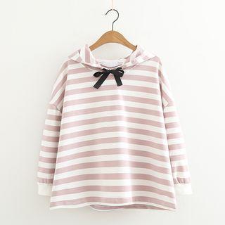 Bow Stripe Hoodie
