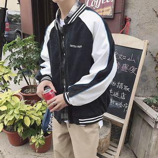 Printed Corduroy Bomber Jacket