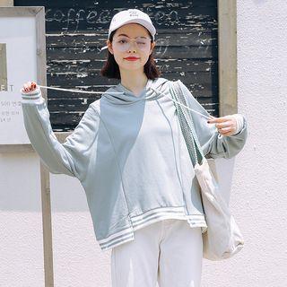 Hooded Sweatshirt Grayish Blue - One Size
