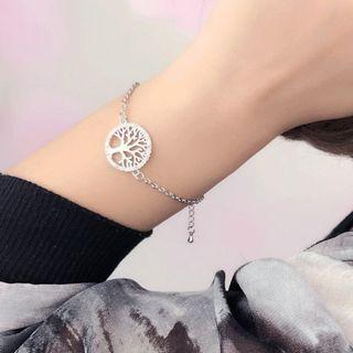 Rhinestone Tree Bracelet
