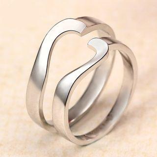 925 Silver Sterling Couple Matching Ring