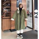 Drawstring Oversize Zip Coat