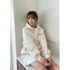 Barbie Diary Lettered Kangaroo Hoodie Cream - One Size