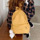 Plain Backpack / Bag Charm / Set