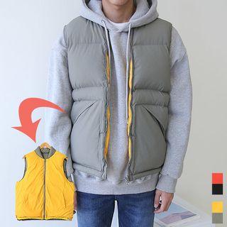 Reversible Zip-up Padded Vest
