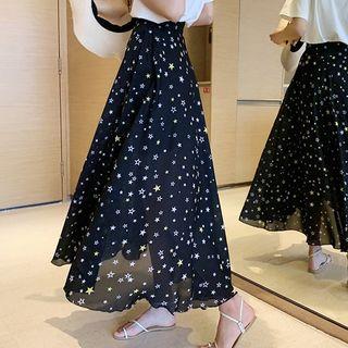 All Over Star Maxi Skirt