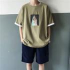 Shake-print T-shirt