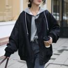 Reversible Fluffy Bomber Jacket