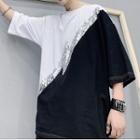 Two-tone Sequined T-shirt