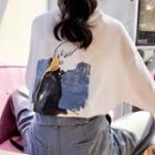 Long-sleeve Print Back T-shirt