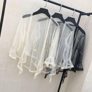 Sequin Mesh Jacket