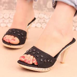 Rhinestone Mules