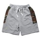 Camouflage Panel Sweat Shorts