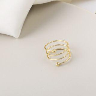 Copper Wrap Around Ring Gold - One Size