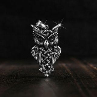 Owl Stainless Steel Pendant / Necklace