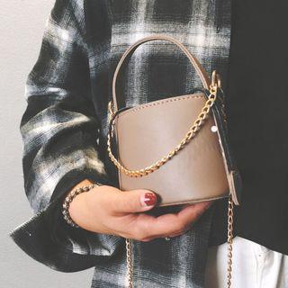 Chain Strap Mini Bucket Crossbody Bag