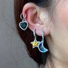 Cross / Star / Heart / Moon Faux Crystal Dangle Earring