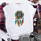Short-sleeve Dreamcatcher Print T-shirt