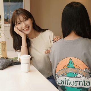 California Slit-side T-shirt