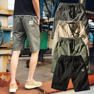 Leaf Embroidered Shorts