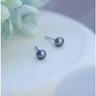 Faux Pearl Ear Stud 1 Pair - As Shown In Figure - One Size