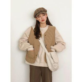 Padded Quilt Vest In 6 Colors