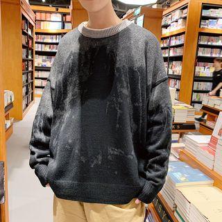 Tie-dyed Printed Sweater