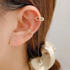 Rhinestone Alloy Asymmetrical Earring E2687 - 1 Pair - One Size