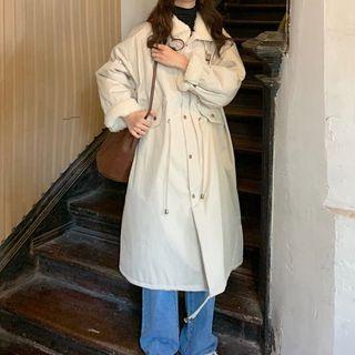 Padded Midi Zip Coat