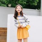 Striped Light Knit Top As Figure - One Size