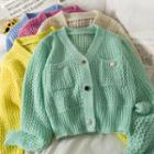 Lightweight Open-knit Cardigan In 6 Colors