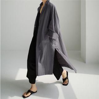 Slit-hem Midi Shift Dress