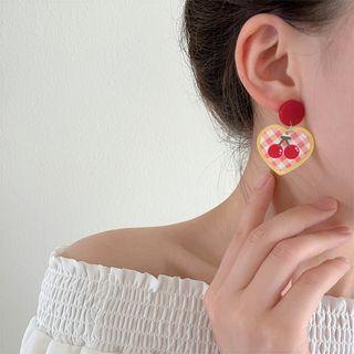 Heart Acrylic Dangle Earring (various Designs)