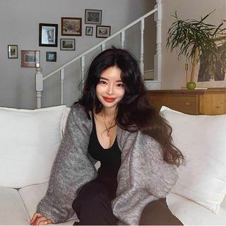 Wide-sleeve Woolen Bolero