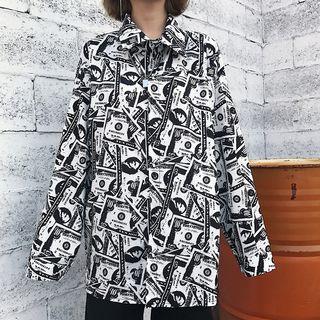 Banknote Print Shirt Banknote - One Size