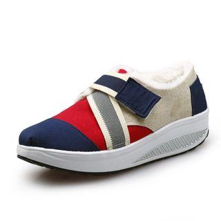 Canvas Color-block Athletic Sneakers