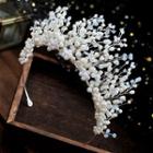 Wedding Faux Pearl Tiara White - One Size