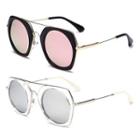 Oversize Mirrored Square Sunglasses