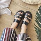 Heart Buckled Sandals