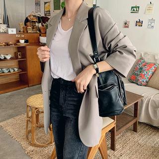 One-button Boyfriend Blazer