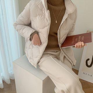 Button-side Duck Down Padded Jacket
