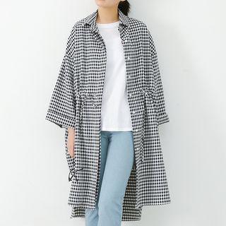 Long-sleeve Check Shirt Jacket
