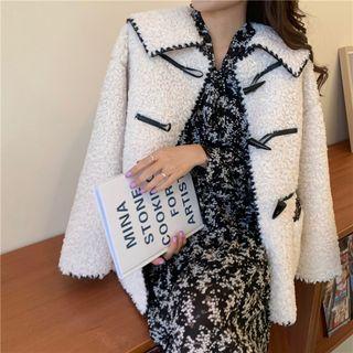 Set : Furry Jacket + Medium Maxi Dress