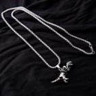 Stainless Steel Dinosaur Pendant Necklace As Shown In Figure - One Size
